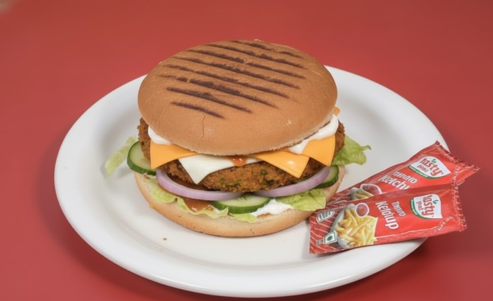 Veg Cheese Burger at Biryani Box Company